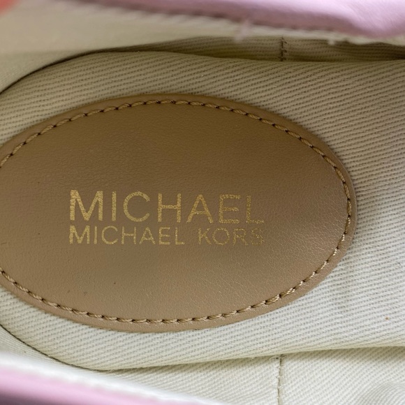 Michael Kors Women's Flats Juliette Pink Leather Ballet Slip On Designer NEW - Picture 8 of 11